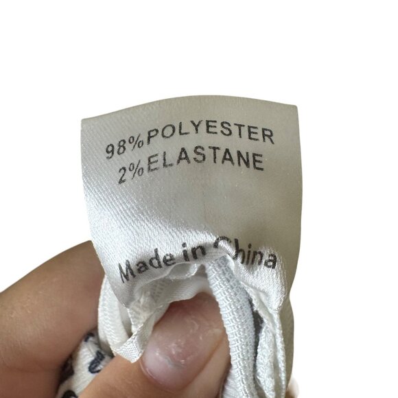 Princess Polly In My Element Mid Rise Pants Newspaper Print Size 4 Retro Y2K - Picture 6 of 8